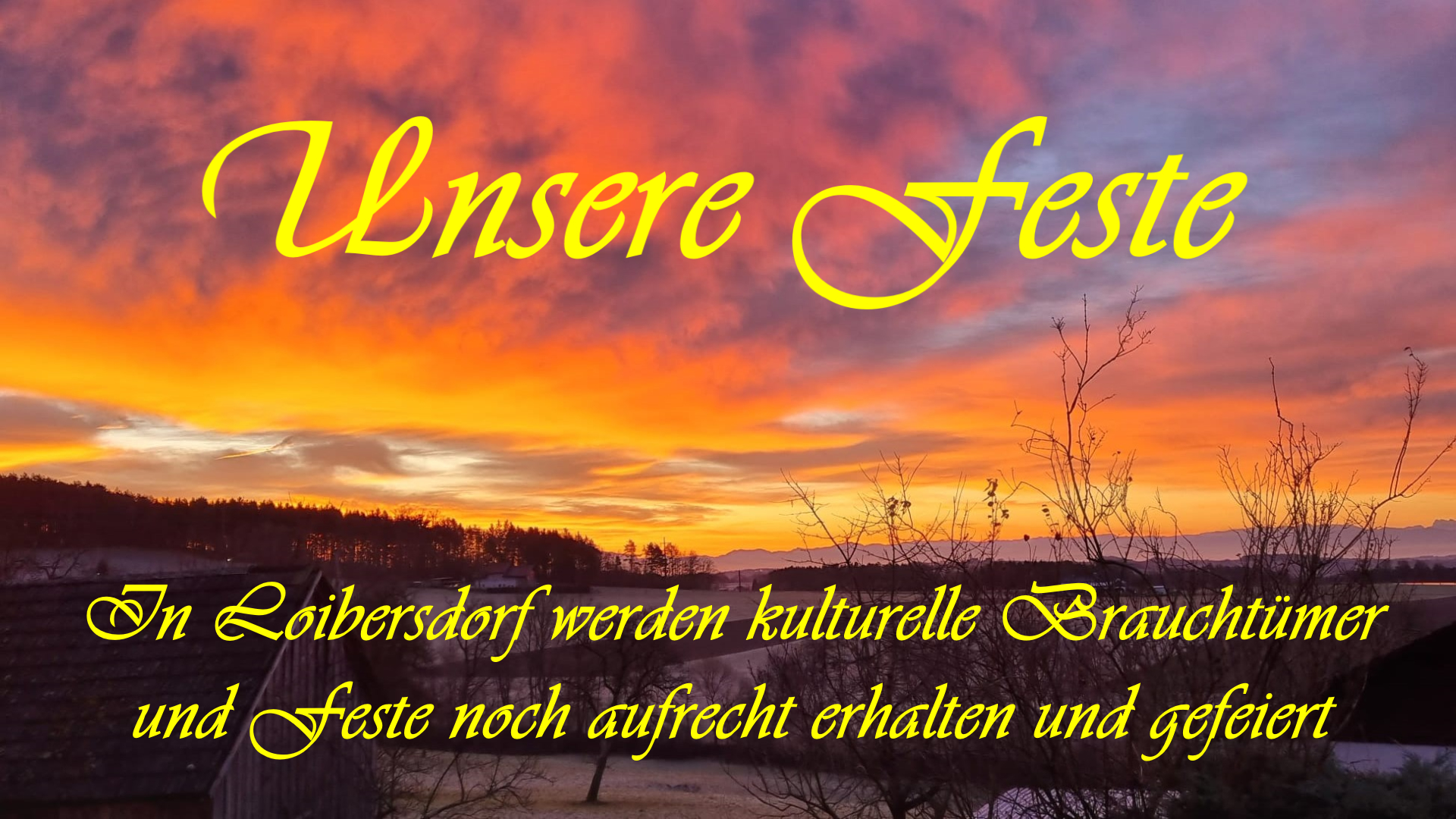 Sonnenuntergang Loibersdorf